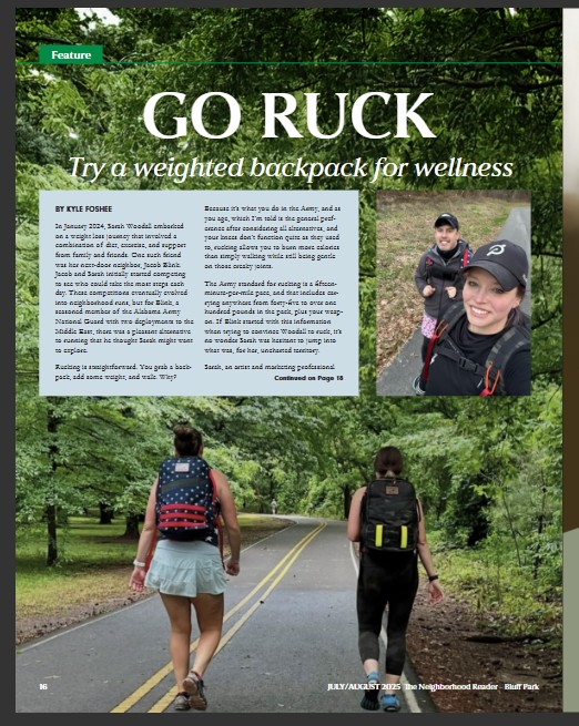 Bluff Park Ruckers – My FIRST Feature Article in the Bluff Park Neighborhood Reader&nbsp;Magazine