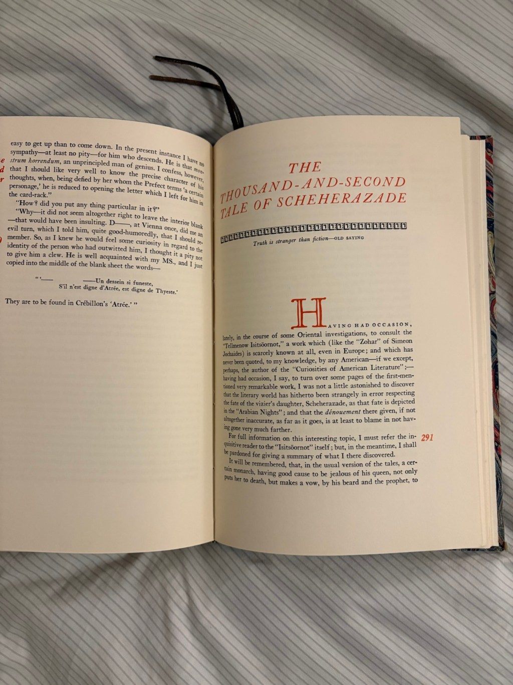 “The Thousand-and-Second Tale of Scheherazade” by Edgar Allan Poe – A Short Story Review… Sort&nbsp;of
