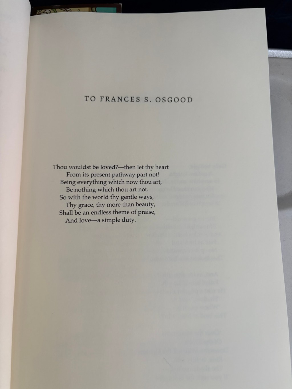 “To Frances S. Osgood” by Edgar Allan Poe – A Poem Review… Sort&nbsp;of