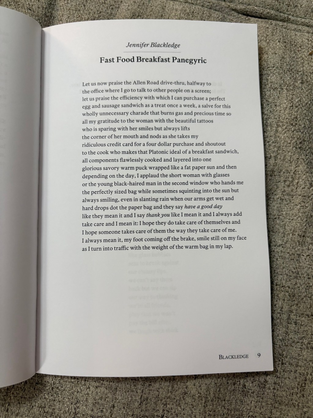“Fast Food Breakfast Panegyric” by Jennifer Blackledge – A Poem Review… Sort&nbsp;of