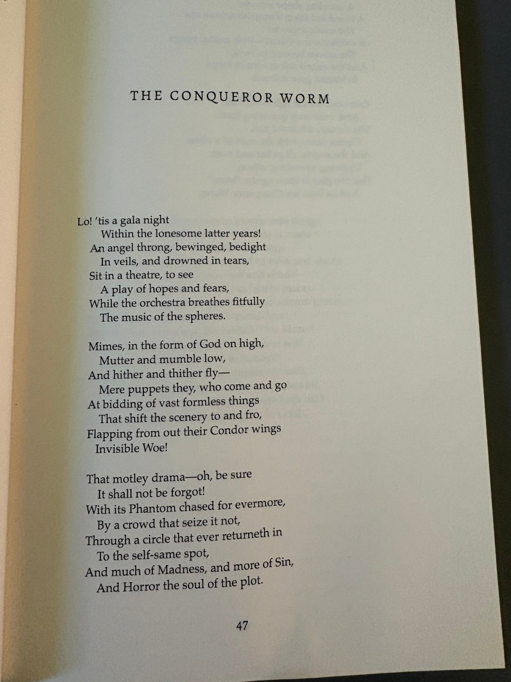 “The Conquerer Worm” by Edgar Allan Poe – A Poem Review… Sort&nbsp;of