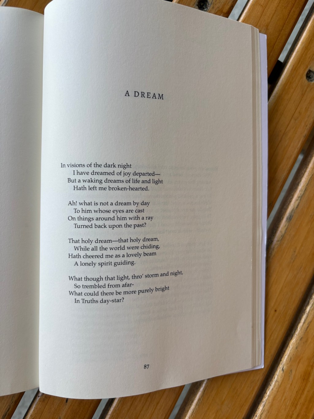“A Dream” by Edgar Allan Poe – A Poem Review… Sort&nbsp;of