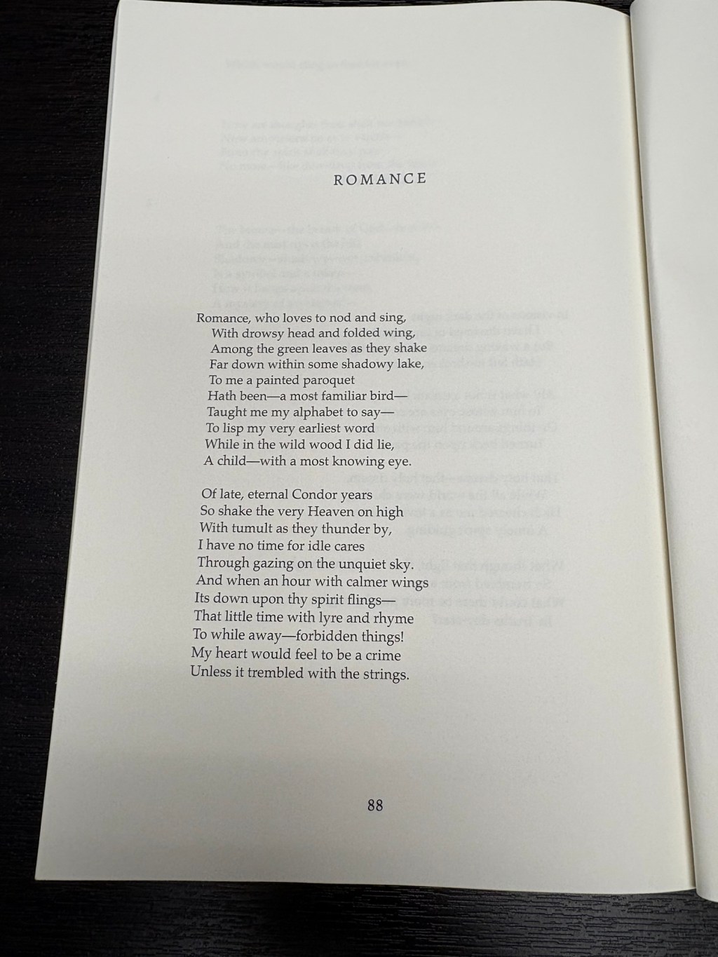 “Romance” by Edgar Allan Poe – A Poem Review… Sort&nbsp;of