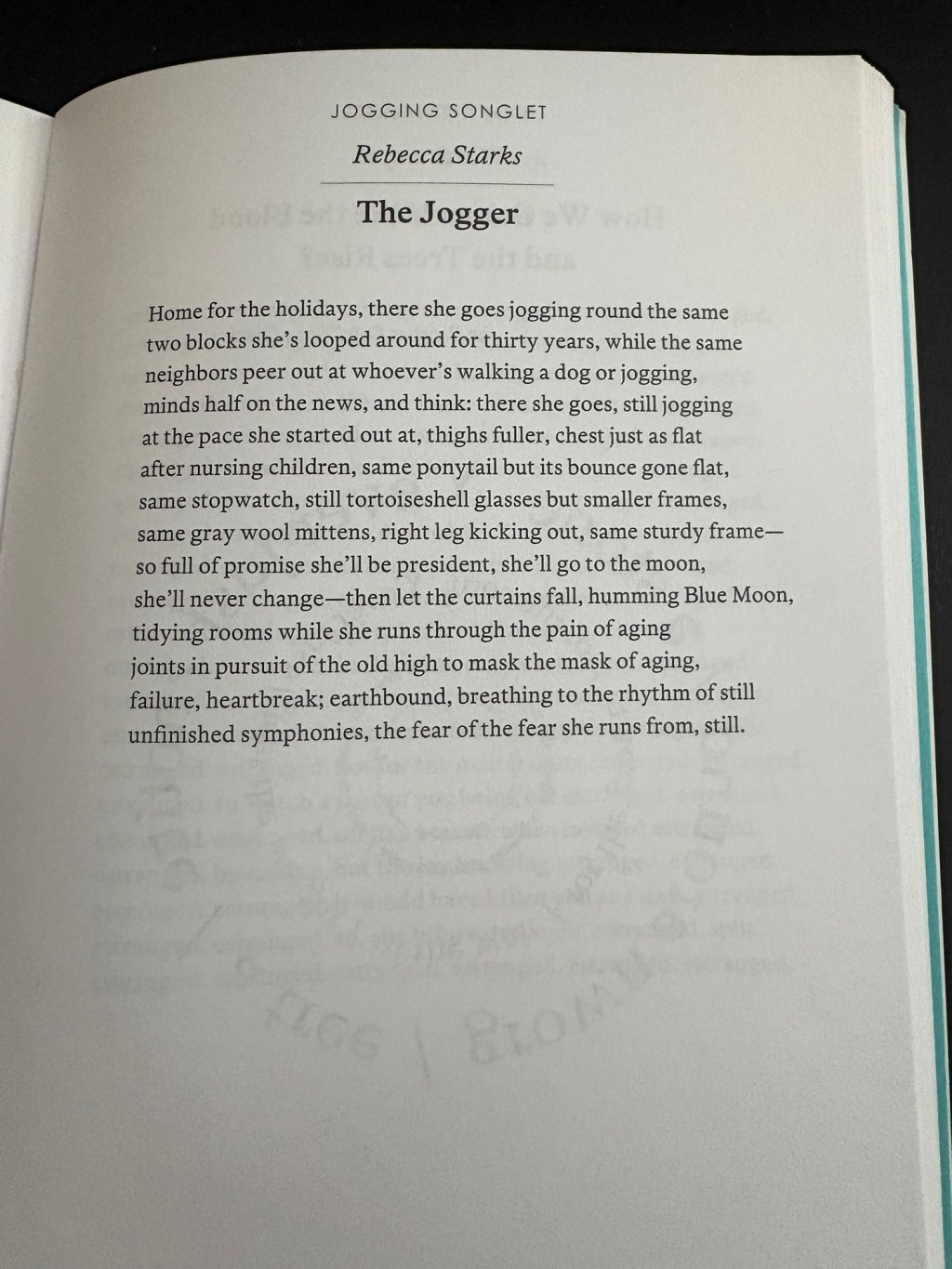 “The Jogger” by Rebecca Starks – A Poem Review… Sort of