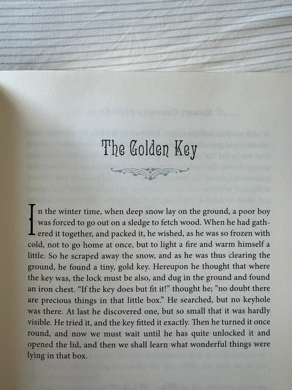 “The Golden Key” by The Brothers Grimm – A Short Story Review… Sort&nbsp;Of