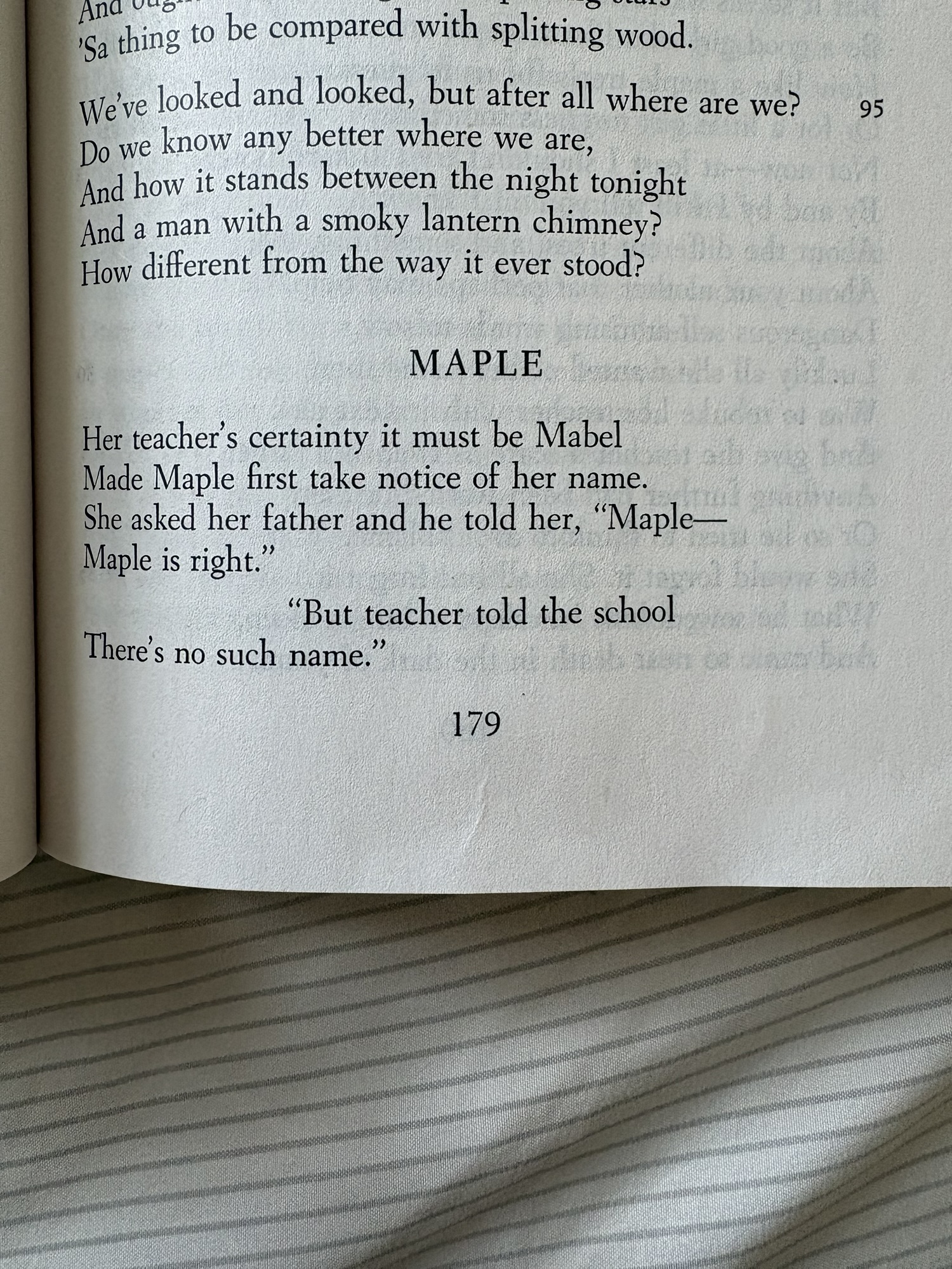 “Maple” by Robert Frost – A Poem Review… Sort of